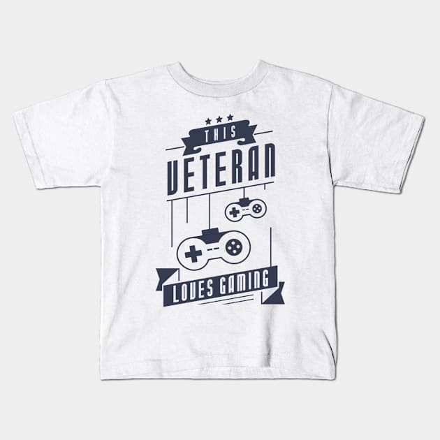 This Veteran Loves Gaming Kids T-Shirt by Toogoo